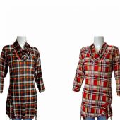 Pack Of 2 Checkered Tops For Women